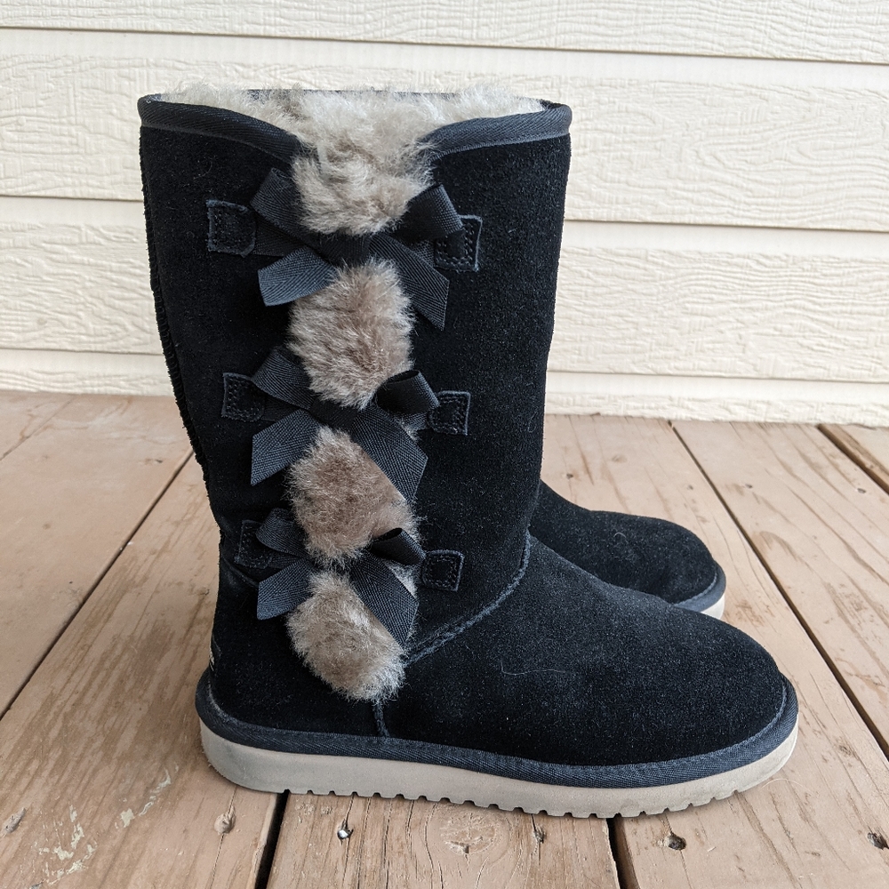 Black Koolaburra suede boots | Victoria tall